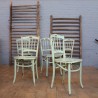 Set of 5 wooden chairs