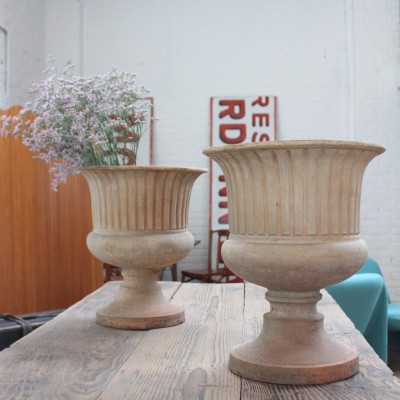 Pair of terracotta planters