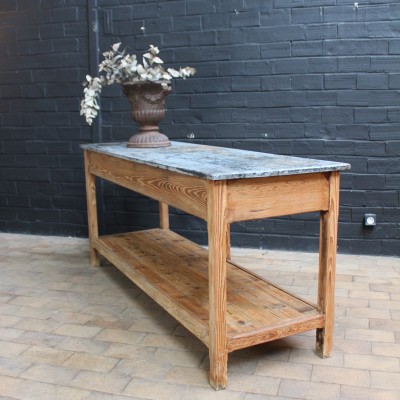Wooden drapery table