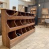 Wooden grain cabinet