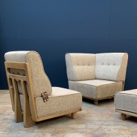Lounge chair Guillerme & Chambron "ELMYRE"