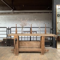 Former wooden workbench