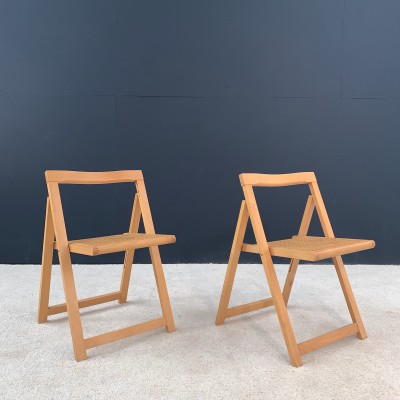 Paire de chaises design pliantes 1970