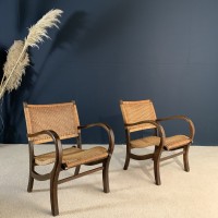 Paire de fauteuils design 1960