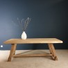 Brutalist wooden table