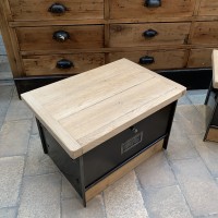 Pair of industrial bedside tables