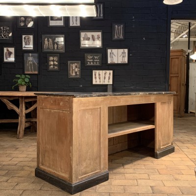 Wooden counter shop