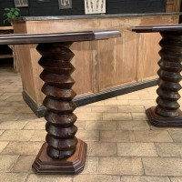 Pair of wooden console