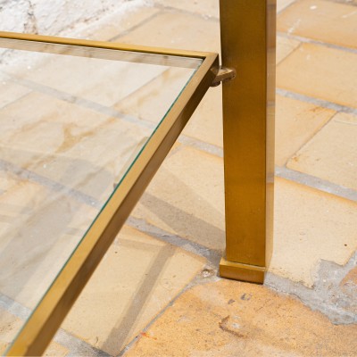 Brass  console design GUY LEFEVRE  ed Maison JANSSEN  Paris