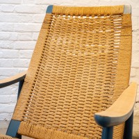 Rocking chair wood and strings 1970