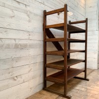 Wooden industrial shelf