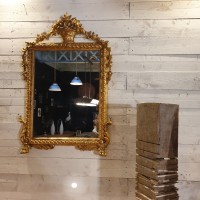 miroir classique feuille d'or 18 ème