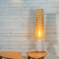 Lampe en céramique et fibre accolay