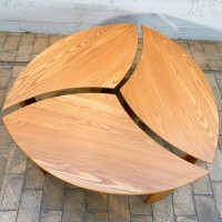 Designer coffee table in elm