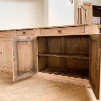 Wooden trade counter