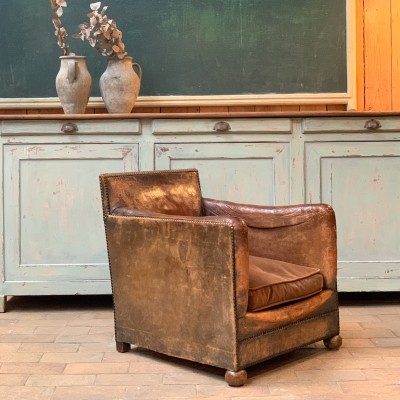 French Leather club chair