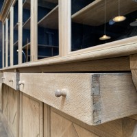 Large oak bookcase