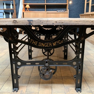 Large industrial table "Singer" 1901