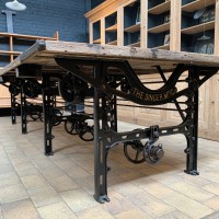 Large industrial table "Singer" 1901