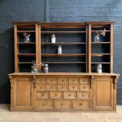 Former  French pharmacy cabinet from the 1930s