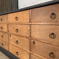 French oak cabinet with drawers