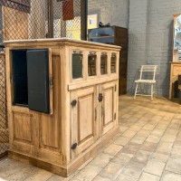 Oak butcher's cabinet circa 1930