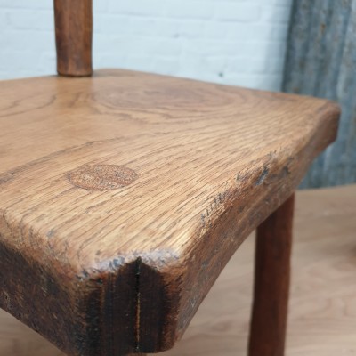 Wooden brutalist chair