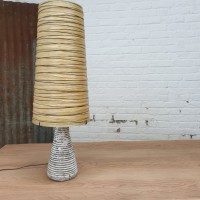 Lampe en céramique et résine 1960