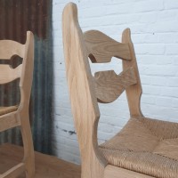 chaise en chêne brut