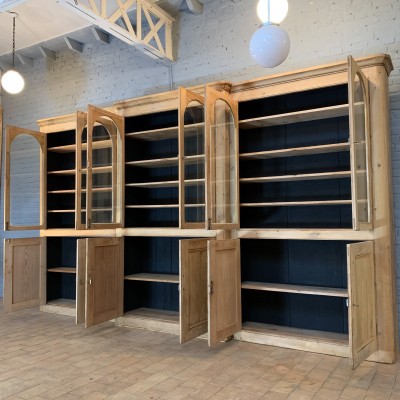 Large wooden bookcase circa 1930