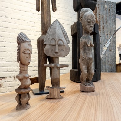 Set of ethnic statues