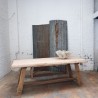 french primitive elm dining table
