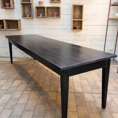 Black wooden table 1950