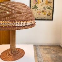 Lampe vintage en bambou
