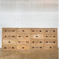 Wooden haberdashery cabinet