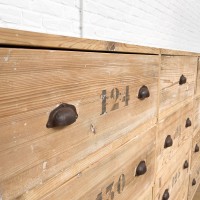 Wooden haberdashery cabinet