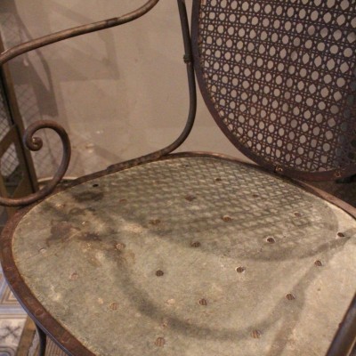 Old metal garden chair 30s