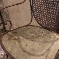 Old metal garden chair 30s