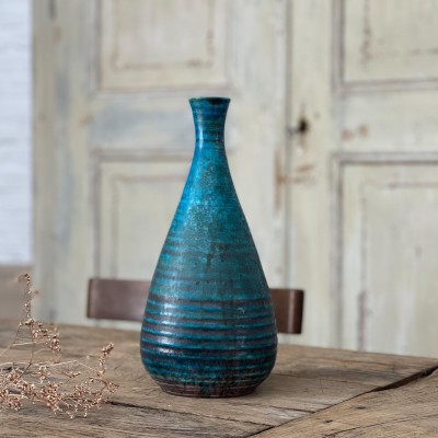 French ceramic vase Accolay 1950