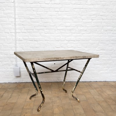 Concrete and metal table 1950