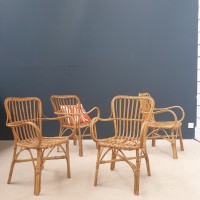 fauteuil en rotin et bambou