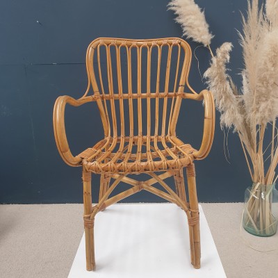 rattan and bamboo armchair