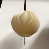 Design wall lamp wood and Rhodoid 1950